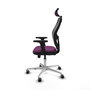 PIQUERAS Y CRESPO Silla de oficina Jorquera Morado/Negro con mecanismo Sincro/Traslack