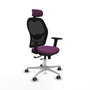 PIQUERAS Y CRESPO Silla de oficina Jorquera Morado/Negro con mecanismo Sincro/Traslack