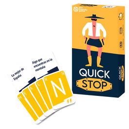La Caja Juego Quick Stop LCQS01ES Juego de Mesa para 2-7 Jugadores y a partir de 10 Años en Español