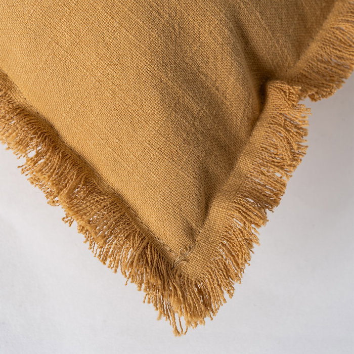 Cojín Mostaza 70% Algodón / 30% Lino 50 X 30 cm (Set de 2)