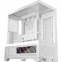 Mars Gaming MC-LCDX Caja Gaming Semitorre ATX Blanca con Pantalla IPS 9.16", Cristal Templado, Soporte Refrigeración Líquida 360mm y Panel Full Mesh