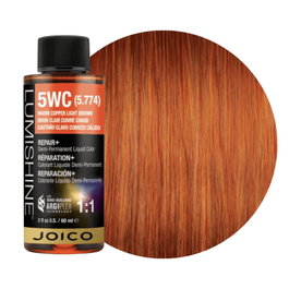 Joico LumiShine Demi-Permanent Hair Dye 5WC Warm Copper Light Brown