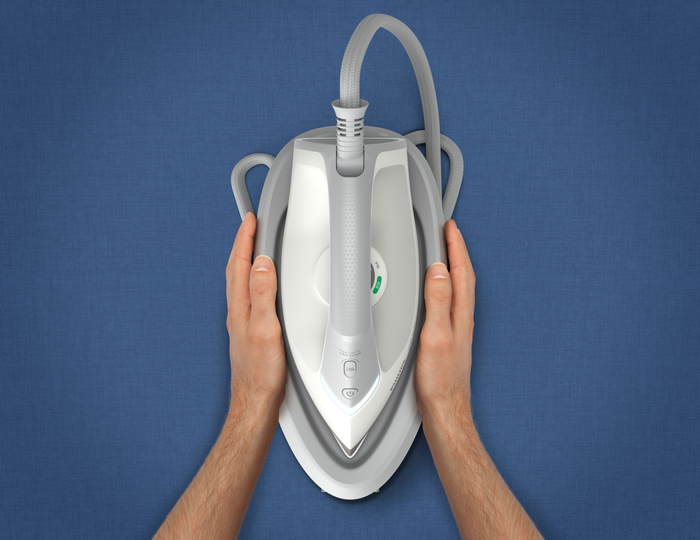 Philips PSG2000/80 2000 Series Generador de Vapor, Plancha a Vapor con Vapor de 300 g/min y Suela Cerámica, 2400 W, Depósito 1.4L, Función Vertical, Blanco/Gris