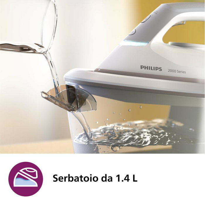 Philips PSG2000/80 Iron Station - Plancha Generador de Vapor 80, color blanco y gris