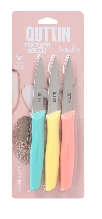 Quttin Set 3 Piezas Cuchillo Pelador 20 cm Samba (12 Cajas)