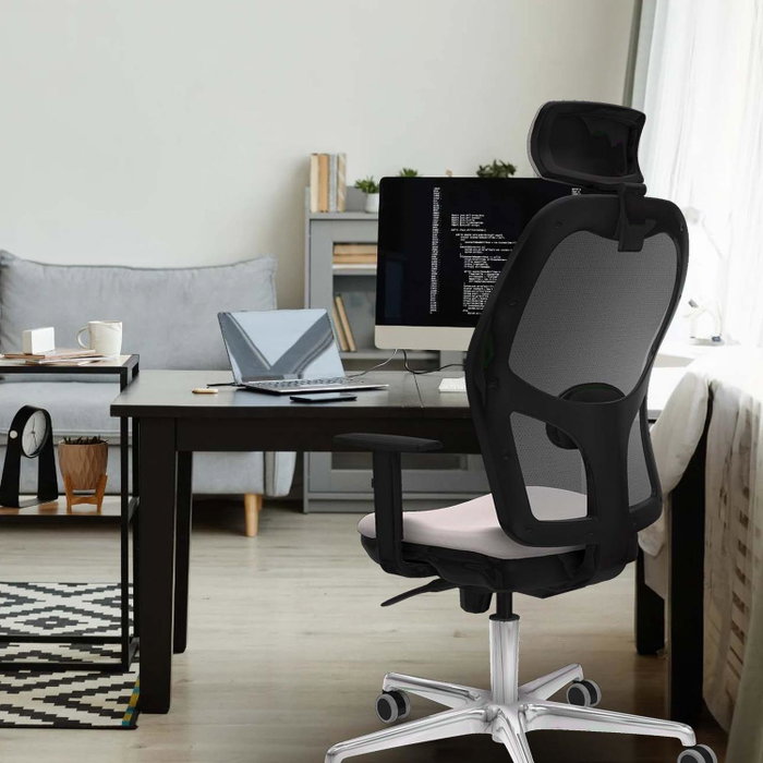 PIQUERAS Y CRESPO Silla de oficina Jorquera con mecanismo Sincro, Morado y Gris PIQUERAS Y CRESPO Silla de oficina Jorquera con mecanismo Sincro, Morado y Gris