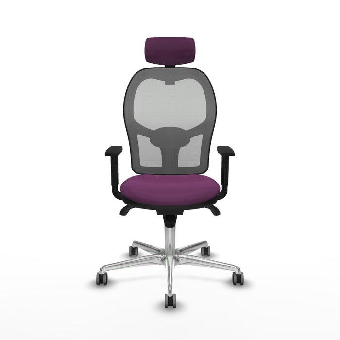 PIQUERAS Y CRESPO Silla de oficina Jorquera con mecanismo Sincro, Morado y Gris PIQUERAS Y CRESPO Silla de oficina Jorquera con mecanismo Sincro, Morado y Gris