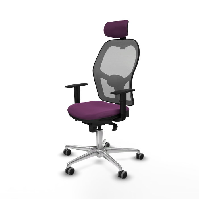 PIQUERAS Y CRESPO Silla de oficina Jorquera con mecanismo Sincro, Morado y Gris PIQUERAS Y CRESPO Silla de oficina Jorquera con mecanismo Sincro, Morado y Gris