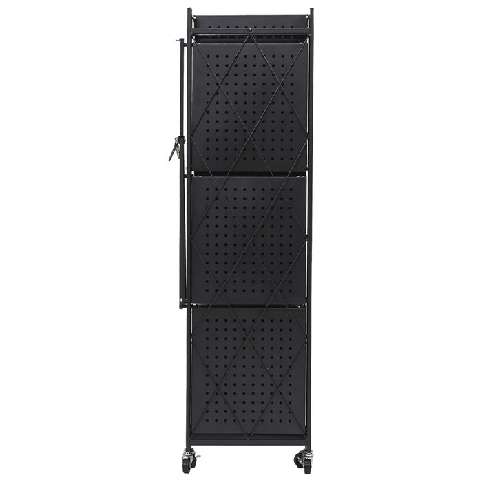 Home Deco Factory Estantería Plegable de 4 Baldas con Ruedas Home Deco Factory Estantería Plegable de 4 Baldas con Ruedas