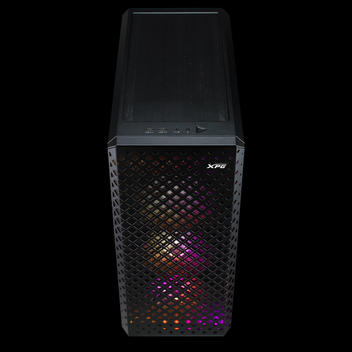 XPG DEFENDER PRO Torre Midi Negra E-ATX con Panel Frontal MESH y 3 Ventiladores ARGB