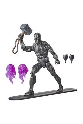 Hasbro Marvel Legends Silver Surfer Obsidian Fallen One con Mjölnir 15 cm