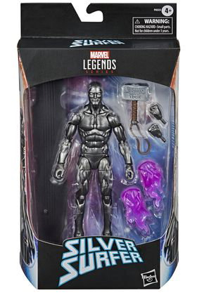 Hasbro Marvel Legends Silver Surfer Obsidian Fallen One con Mjölnir 15 cm