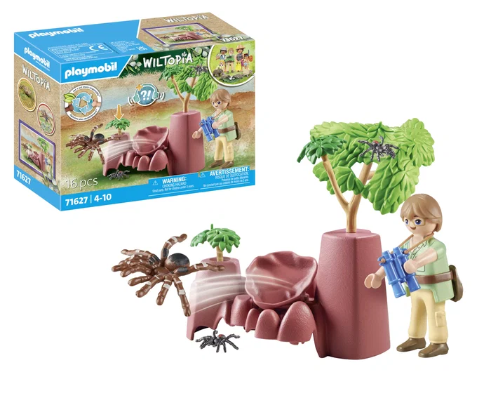 Playmobil Wiltopia rocas con arañas