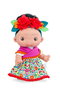 Marina&Pau Muñeca Piu Art 1421 Muñeca de 25 cm inspirada en la cultura mexicana con vestido floral y rebozo