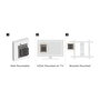ROLINE Media-Player Halterung Soporte para Reproductor Multimedia, 202 x 160 x 9.5 mm, hasta 1 kg, Negro, Acero, 17.03.0032
