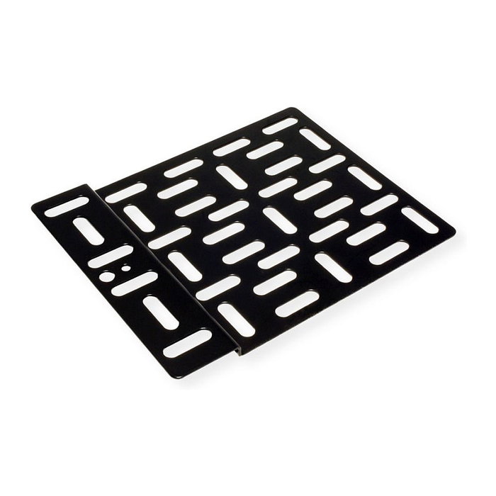ROLINE Media-Player Halterung Soporte para Reproductor Multimedia, 202 x 160 x 9.5 mm, hasta 1 kg, Negro, Acero, 17.03.0032