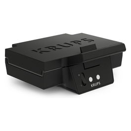 Krups FDK462 Iconic Sandwich Maker, Negro, 850W, Para 2 Sandwichs, Placas Antiadherentes, Almacenamiento de Cable y Vertical