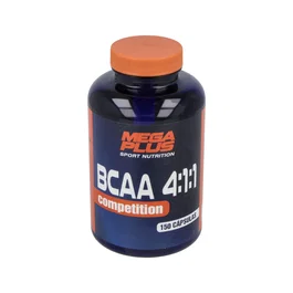 MEGA PLUS BCAA 4:1:1 Competition - Suplemento de Aminoácidos Ramificados para Desarrollo Muscular, 150 Cápsulas
