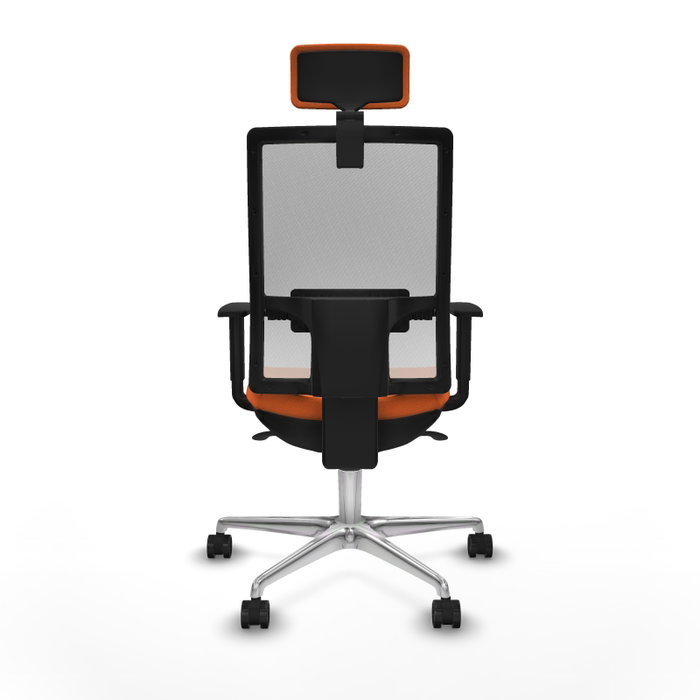 PIQUERAS Y CRESPO Silla de oficina Horna Naranja y Blanco