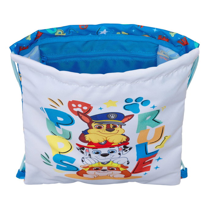 Bolsa Mochila con Cuerdas The Paw Patrol Pups rule Azul 26 x 34 x 1 cm Bolsa Mochila con Cuerdas The Paw Patrol Pups rule Azul 26 x 34 x 1 cm
