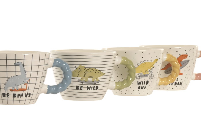 DKD Home Decor Mug Moderno 255ml Porcelana Azul Amarillo 9.5x7x13cm (12 Unidades) DKD Home Decor Mug Moderno 255ml Porcelana Azul Amarillo 9.5x7x13cm (12 Unidades)