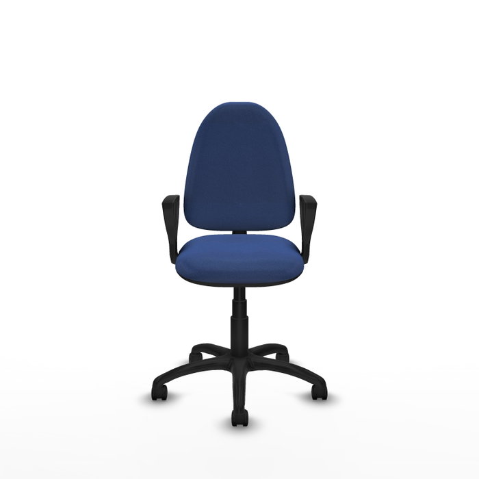 PIQUERAS Y CRESPO Silla de oficina Aýna, Tela Azul marino, Mecanismo Contacto permanente básico