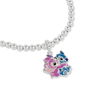 PEERS HARDY Pulsera Angel & Stitch Disney Plateada con Colgante Abrazándose