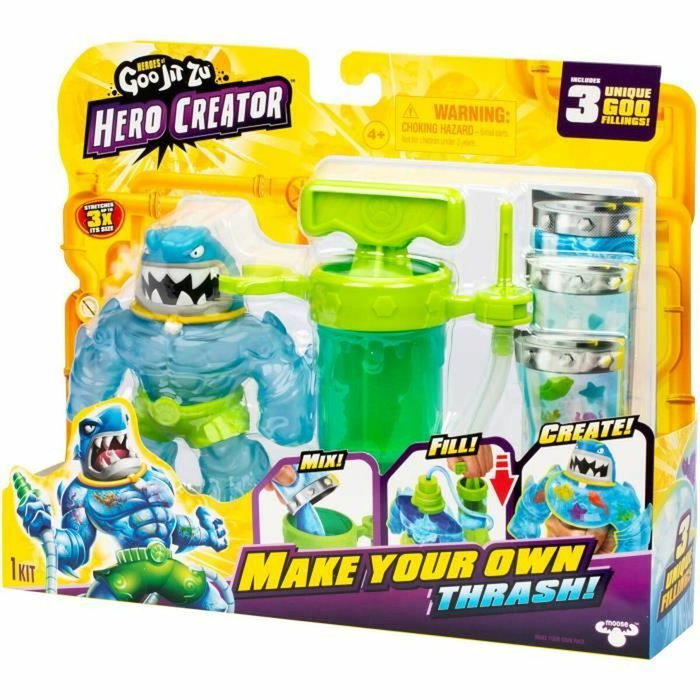 Heroes Of Goo Jit Zu Hero Creator Thrash 11cm Kit de creación de texturas personalizadas Heroes Of Goo Jit Zu Hero Creator Thrash 11cm Kit de creación de texturas personalizadas