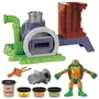 Play-Doh HASG18295L0 Set de Arcilla Lanzador de Pizzas Tortugas Ninja para Modelar