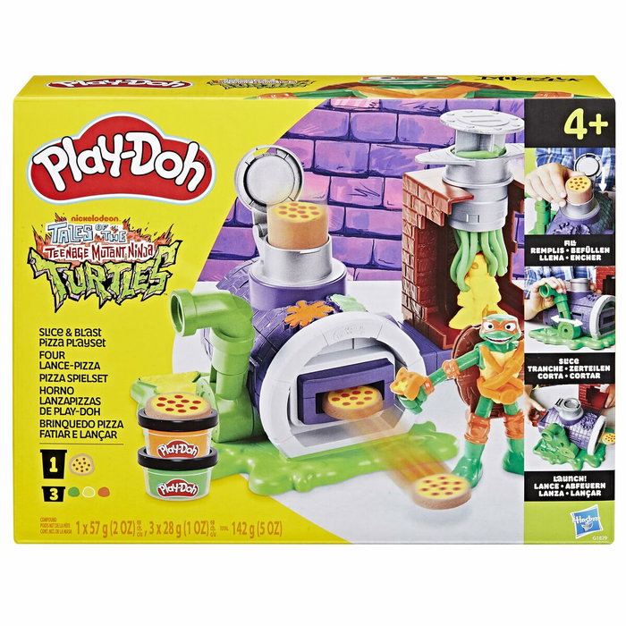 Playdoh Lanzador de pizzas de las Tortugas Ninja, set de arcilla para modelar