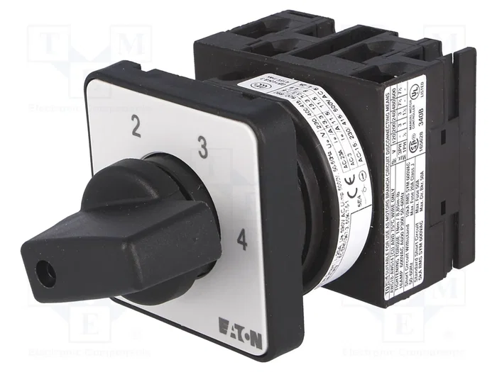 EATON ELECTRIC Interruptor de levas multiposición 20A 4 posiciones EATON ELECTRIC Interruptor de levas multiposición 20A 4 posiciones