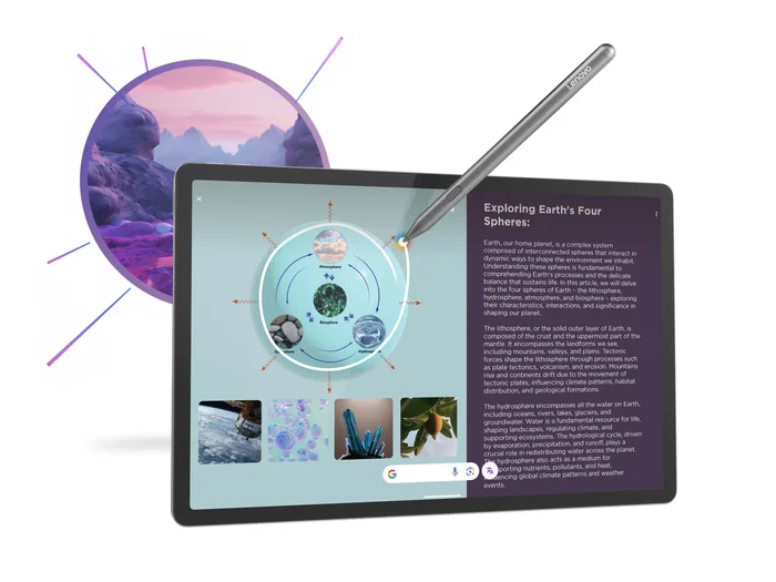 Lenovo Idea Tab Pro TB373FU Tablet 12.7" 3K 144Hz Android 14, Mediatek Dimensity 8300, 8 GB RAM, 256 GB UFS, Incluye Pen Plus y Teclado, Wi-Fi 6E, Color Gris