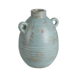 Ixia Jarrón Turquesa de Terracota Decoración 29 x 31 x 40 cm