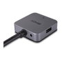 Lindy 43388 Hub de 4 puertos USB 3.2 Gen 1 (3.1 Gen 1), Negro y Gris