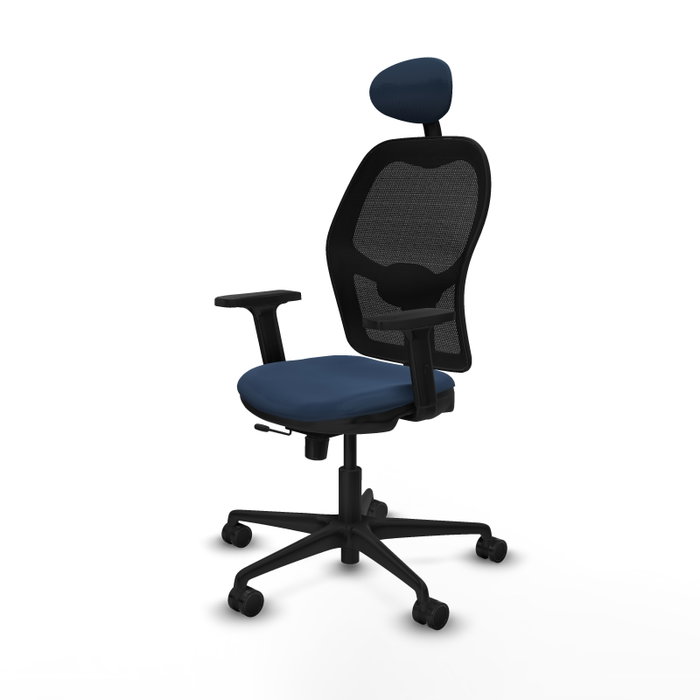PIQUERAS Y CRESPO Silla de oficina Jorquera Azul marino/Negro con mecanismo Sincro/Traslack PIQUERAS Y CRESPO Silla de oficina Jorquera Azul marino/Negro con mecanismo Sincro/Traslack