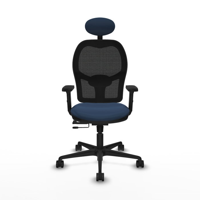 PIQUERAS Y CRESPO Silla de oficina Jorquera Azul marino/Negro con mecanismo Sincro/Traslack PIQUERAS Y CRESPO Silla de oficina Jorquera Azul marino/Negro con mecanismo Sincro/Traslack