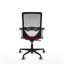 PIQUERAS Y CRESPO Silla de oficina Zulema con mecanismo Sincro, Rojo y Blanco