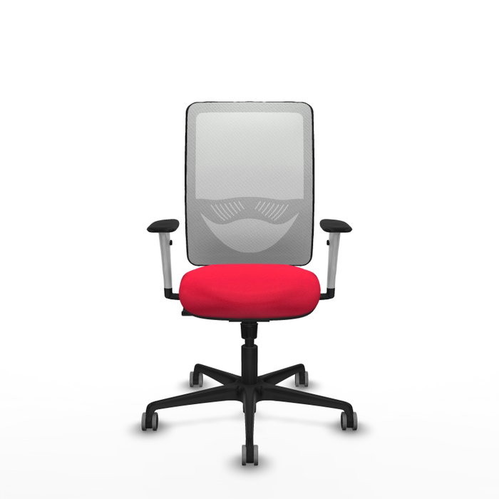 PIQUERAS Y CRESPO Silla de oficina Zulema con mecanismo Sincro, Rojo y Blanco PIQUERAS Y CRESPO Silla de oficina Zulema con mecanismo Sincro, Rojo y Blanco
