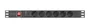 Lanberg PDU-06F-0200-BK Regleta 1U con 6 salidas AC Negro