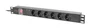Lanberg PDU-06F-0200-BK Regleta 1U con 6 salidas AC Negro