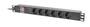 Lanberg PDU-06F-0200-BK Regleta 1U con 6 salidas AC Negro