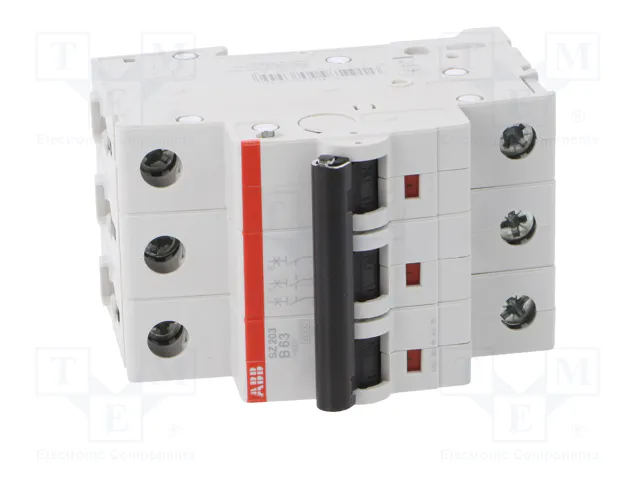 ABB Interruptor magnetotérmico SZ200 3 polos 63A B ABB Interruptor magnetotérmico SZ200 3 polos 63A B