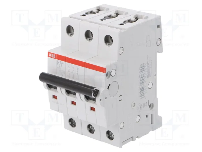 ABB Interruptor magnetotérmico SZ200 3 polos 63A B ABB Interruptor magnetotérmico SZ200 3 polos 63A B