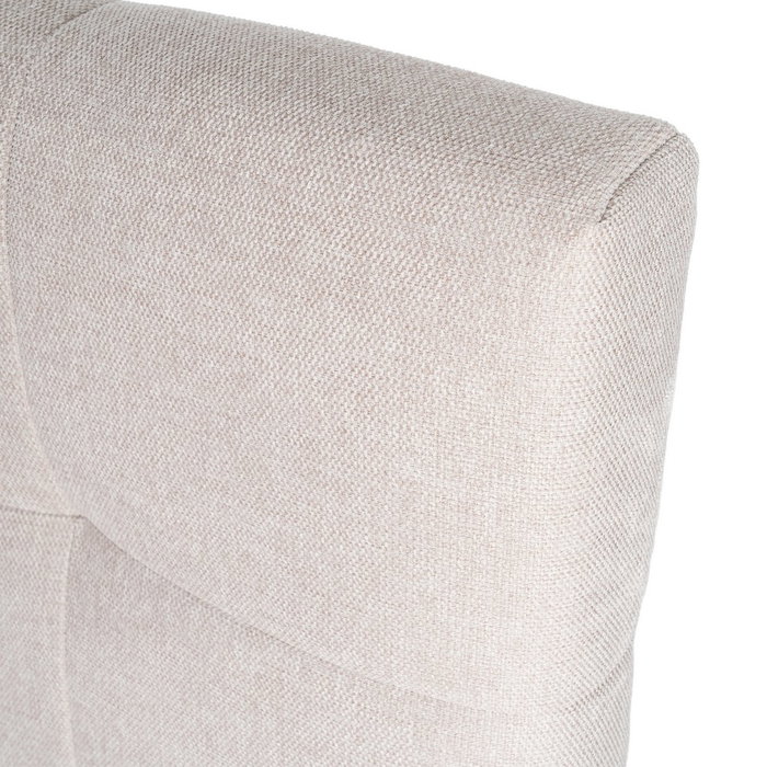 Cabecero Beige Tejido Dormitorio 160 X 12 X 100 cm Cabecero Beige Tejido Dormitorio 160 X 12 X 100 cm