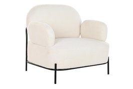 DKD Home Decor Butaca Moderno Blanco Negro 74 x 77 x 86 cm