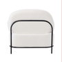 DKD Home Decor Butaca Moderno Blanco Negro 74 x 77 x 86 cm