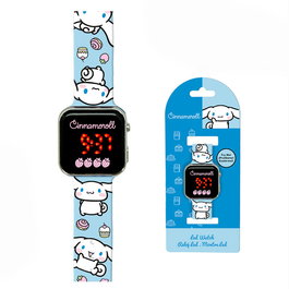 KIDS LICENSING Reloj LED Cinnamoroll Hello Kitty - Tamaño 18x7.5x3 cm