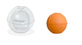 Rucan Pelota de Caucho para Perros Pequeños, Aromatizada, No Tóxica, Dureza Media, Naranja, Diámetro 5cm, Peso 30gr