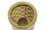DKD Home Decor Portavelas de Cristal y Metal Dorado 10x10x15 cm