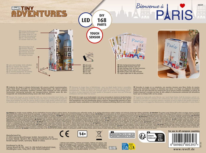 Revell Paris Maqueta Book Nook Tiny Adventures 23 cm Revell Paris Maqueta Book Nook Tiny Adventures 23 cm